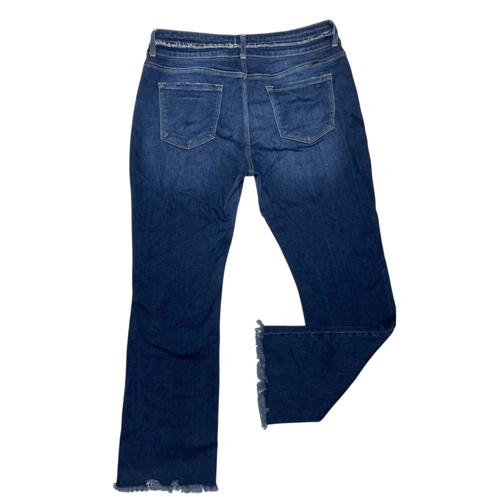 KanCan High Rise Stretch Fringe Flare Denim‎ Jeans Women's 32